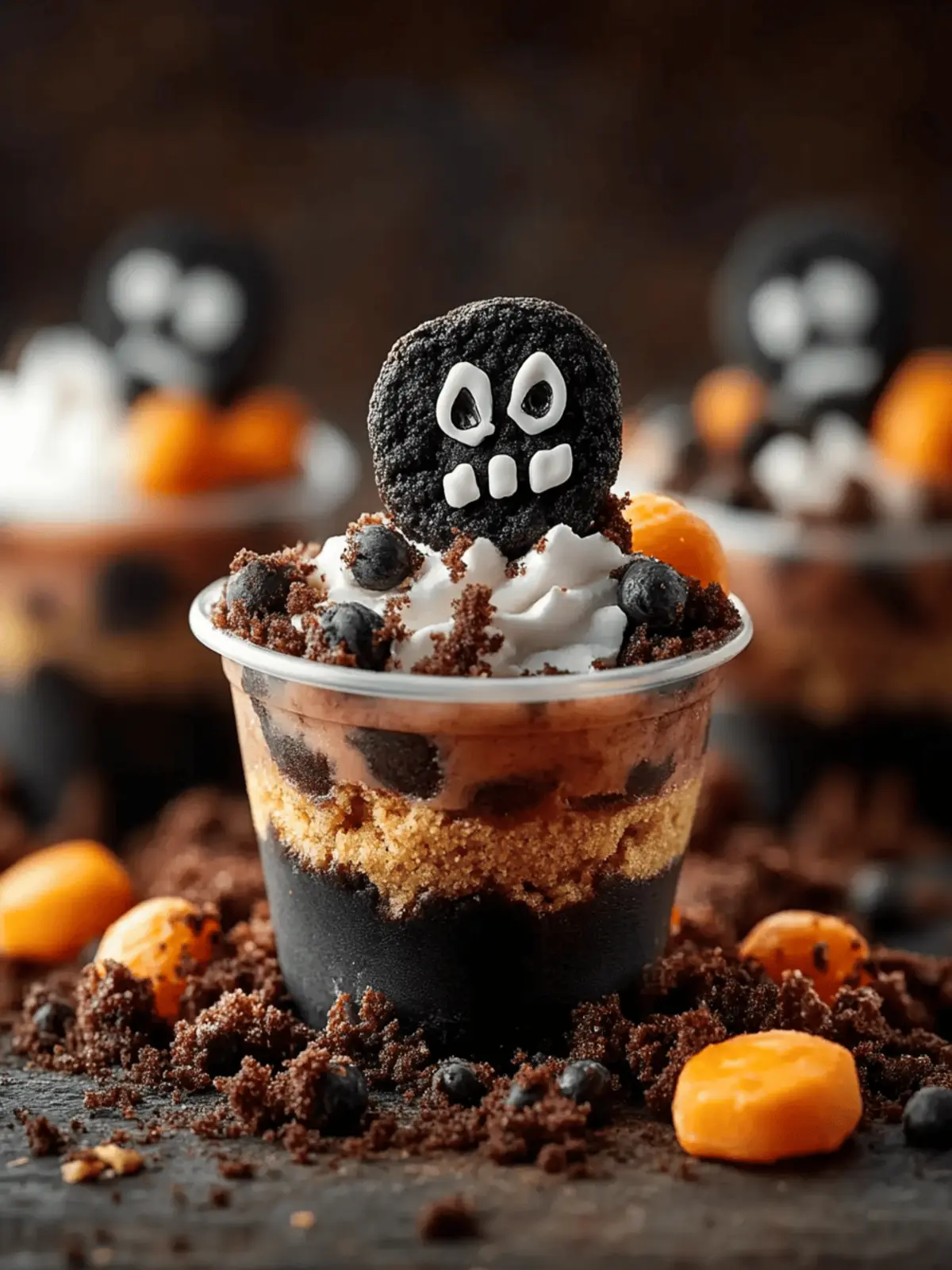 Graveyard Pudding Cookie Cups: A Spooktacular Halloween Treat 2 Graveyard Pudding Cookie Cups