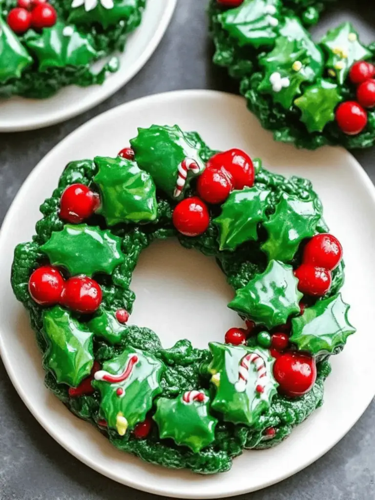 Christmas Wreath Cookies