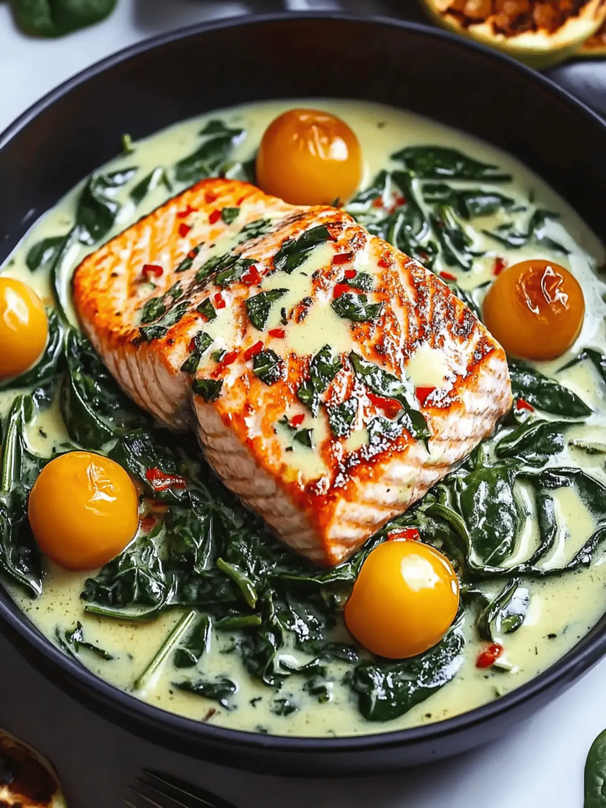 Spinach Stuffed Salmon