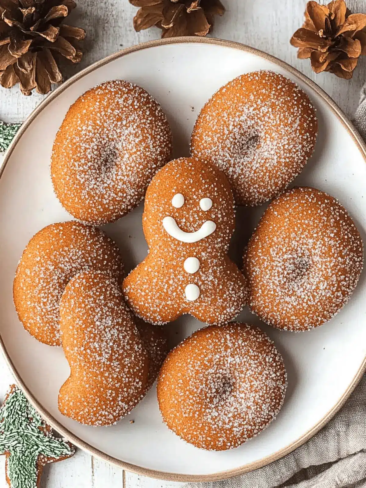 Gingerbread Donuts with Creamy Spiced Filling Delight 2 Gingerbread Donuts