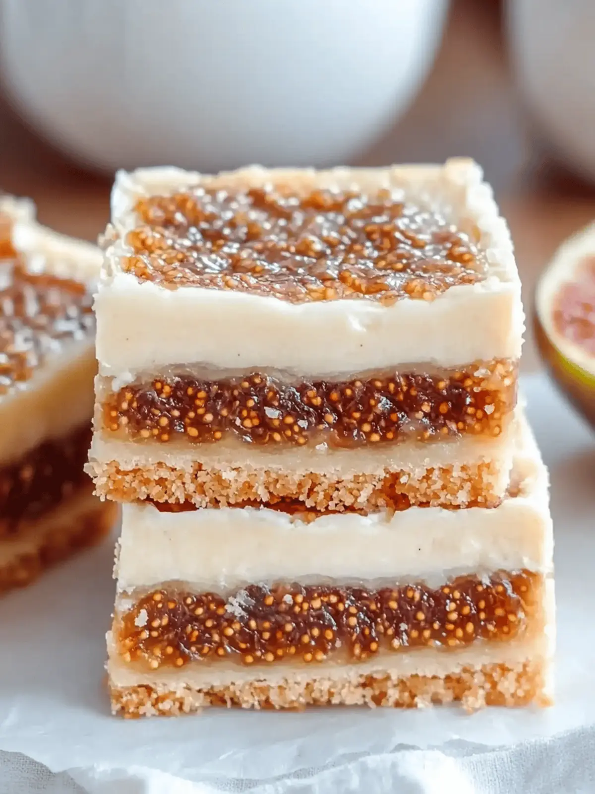 Decadent Fig and Cream Cheese Bars Perfect for Your Next Gathering 3 Fig and Cream Cheese Bars