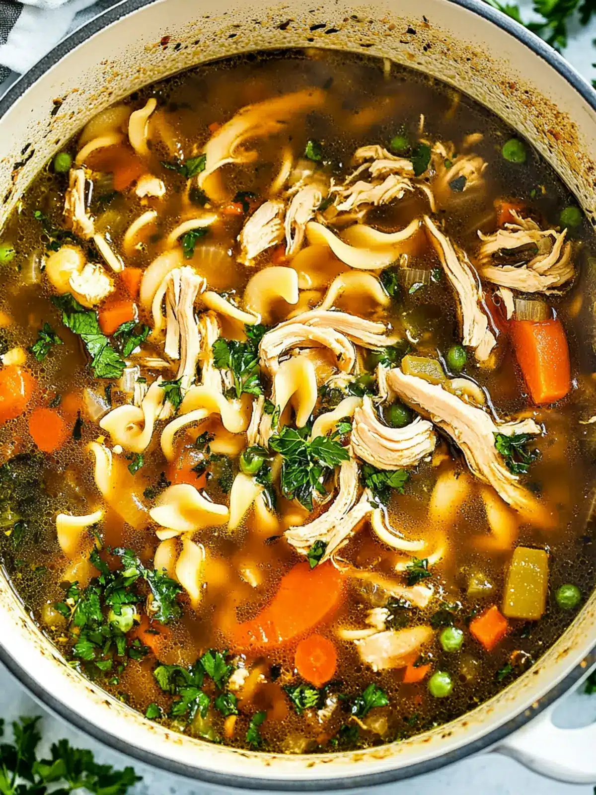 Flu Fighter Chicken Noodle Soup