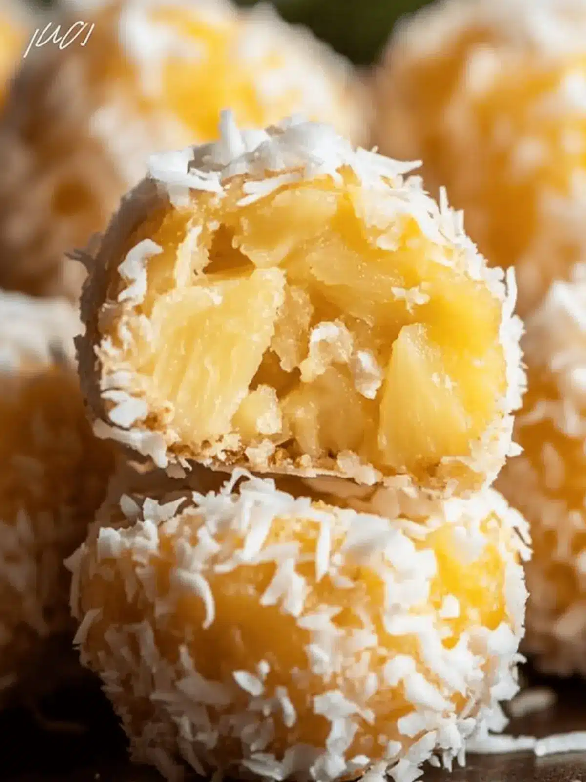 Tropical Pineapple Coconut Balls