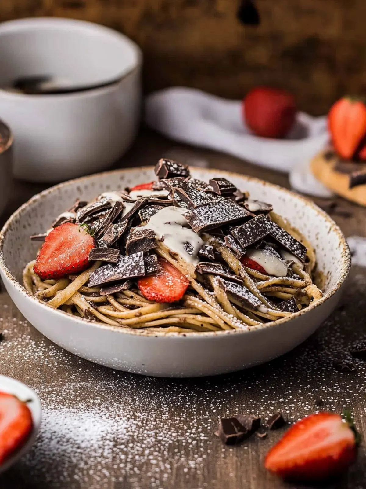 Chocolate Pancake Spaghetti