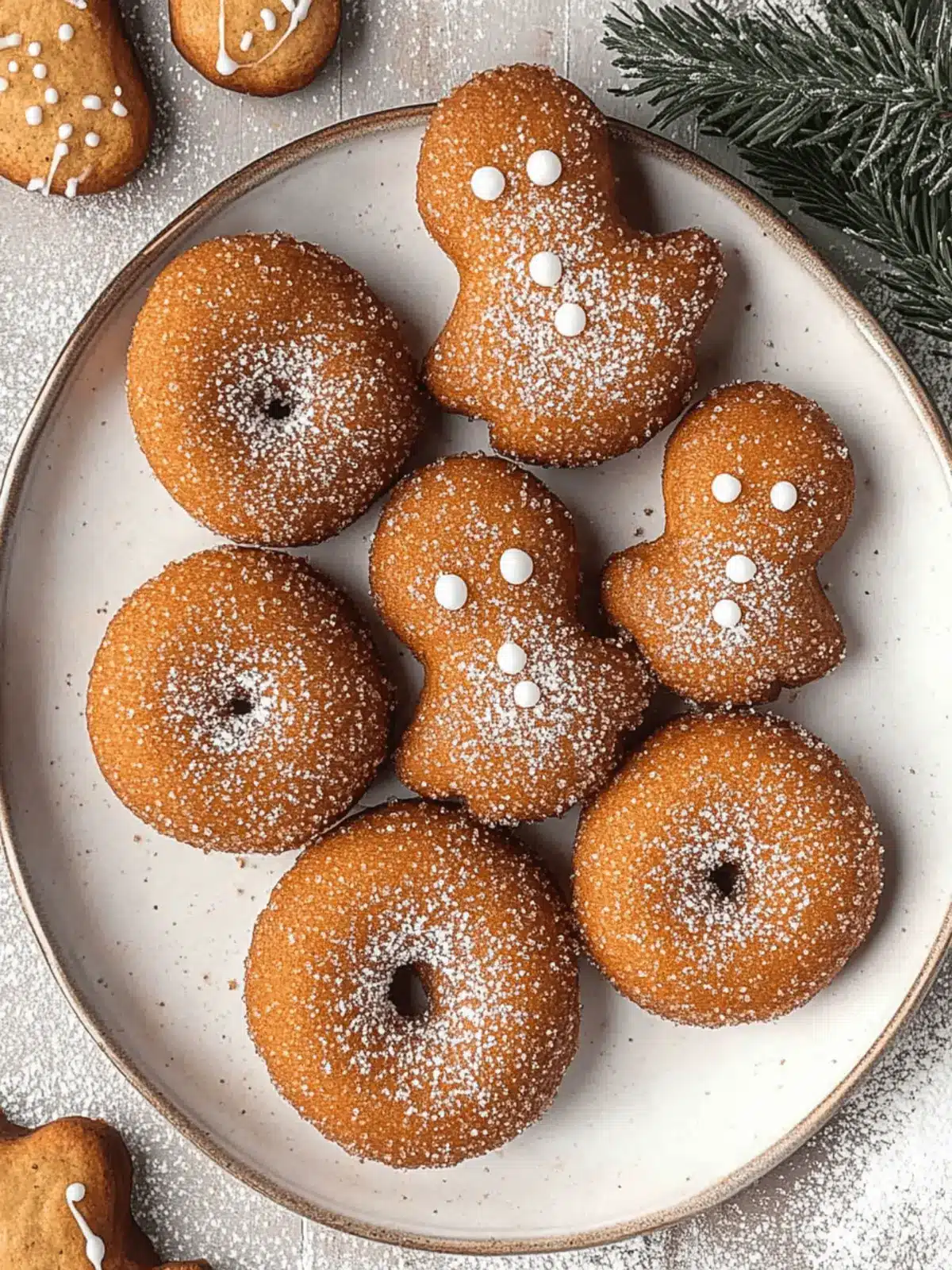 Gingerbread Donuts with Creamy Spiced Filling Delight 5 Gingerbread Donuts