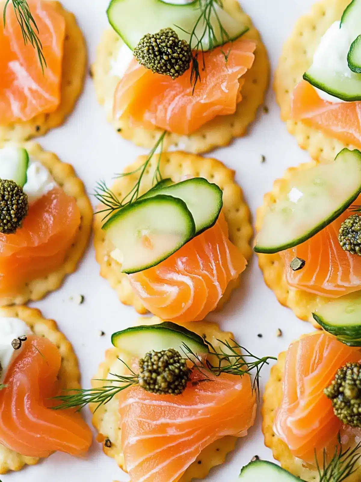 Smoked Salmon Crackers