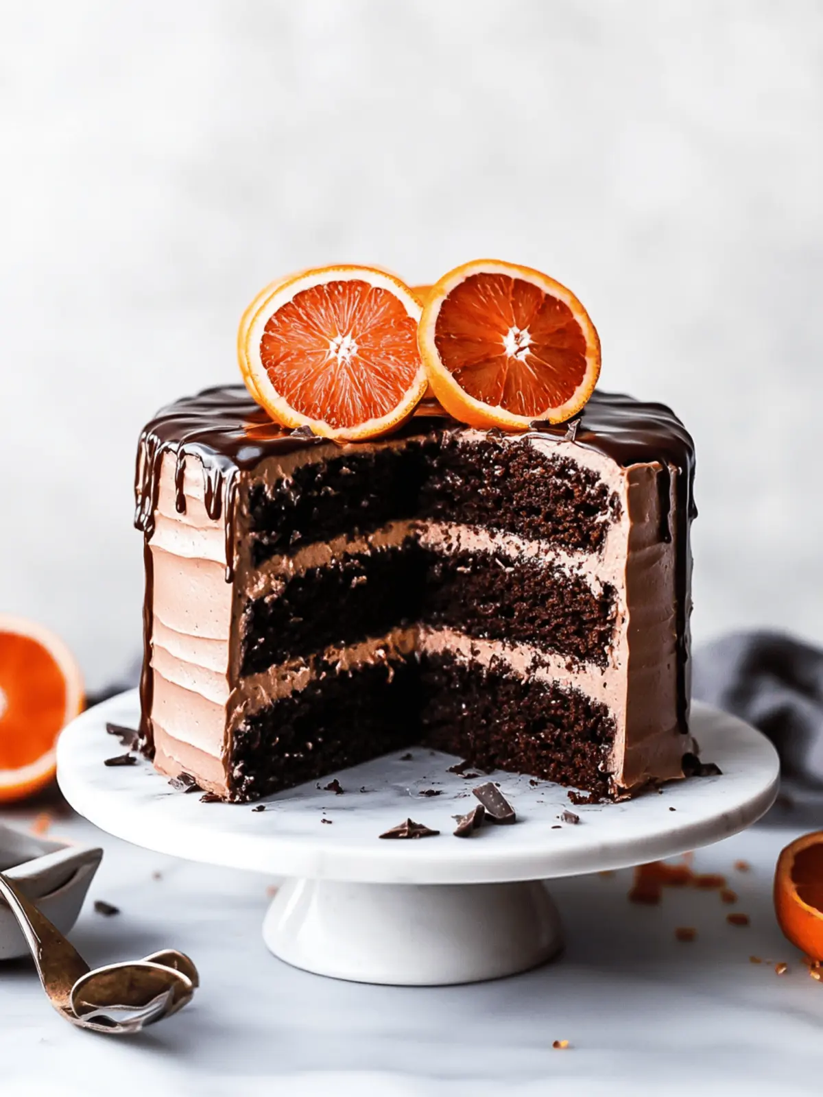 Indulge in Dark Chocolate Blood Orange Cake Bliss 3 Dark Chocolate Blood Orange Cake