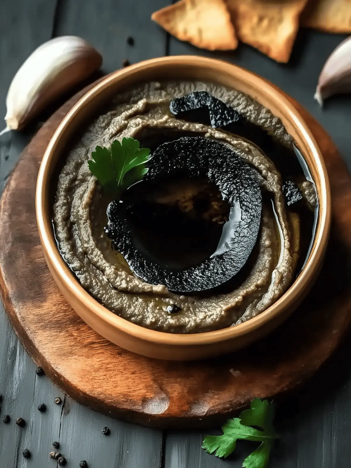 Mysterious Black Garlic Hummus: A Flavorful Twist Today 4 Mysterious Black Garlic Hummus