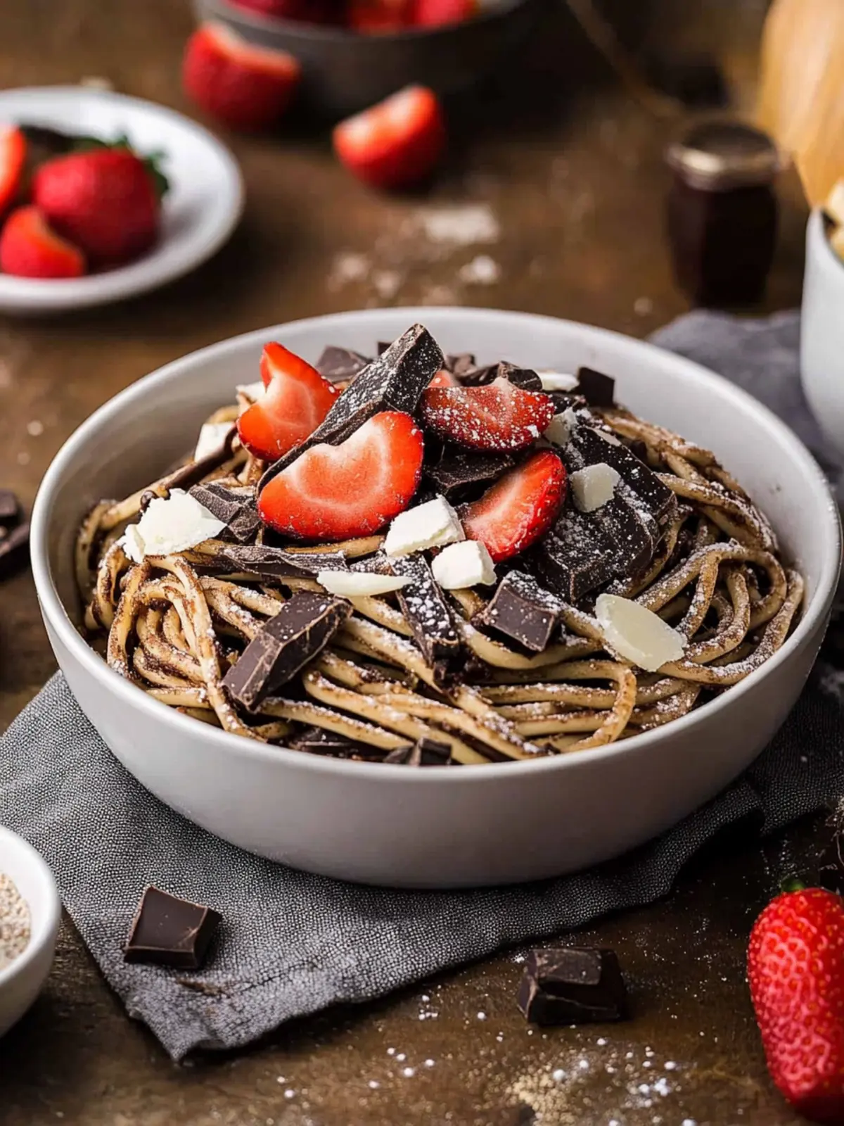 Chocolate Pancake Spaghetti