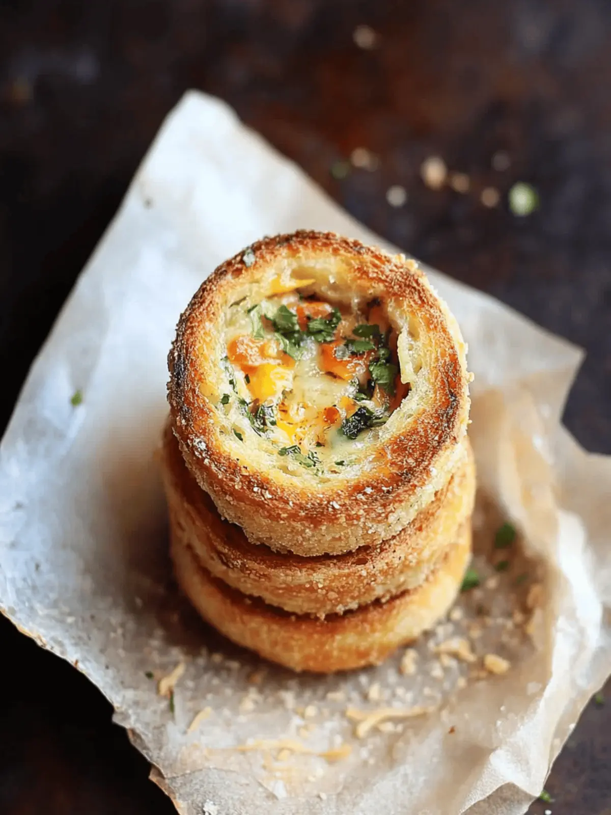 Bread cheese rings