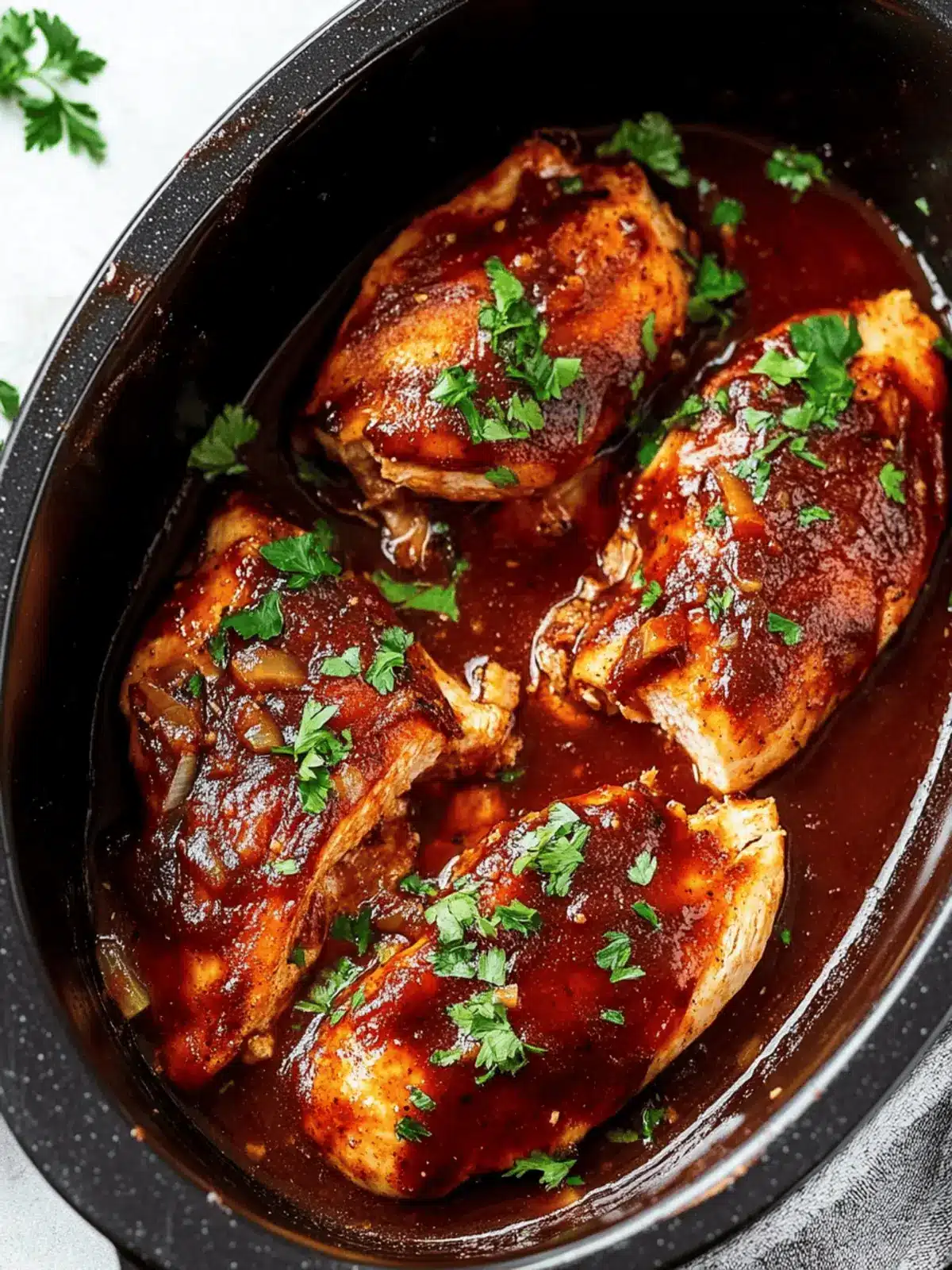 Deliciously Easy Prep Crockpot BBQ Chicken for Busy Nights 2 Prep Crockpot BBQ Chicken