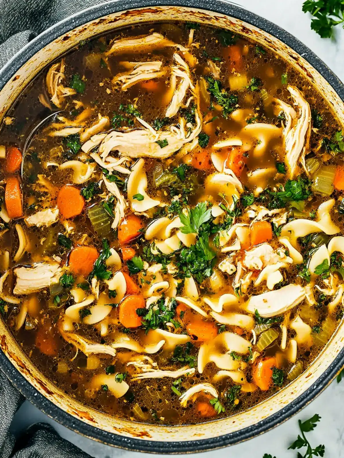 Flu Fighter Chicken Noodle Soup