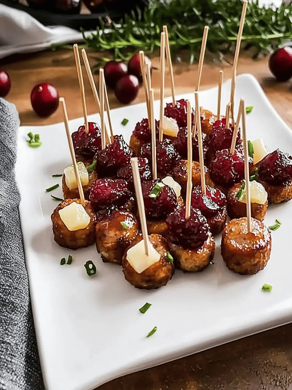 Smoked Sausage Cranberry Bites