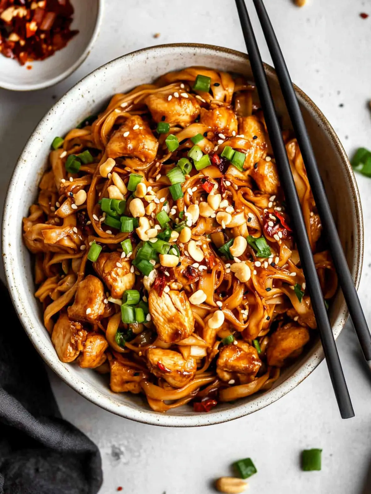 Kung Pao Chicken Noodles