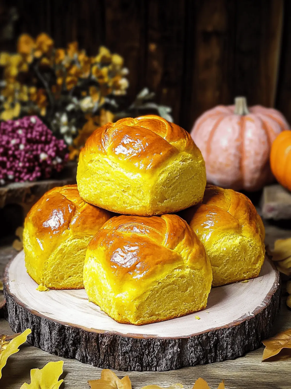 Soft Pumpkin Rolls
