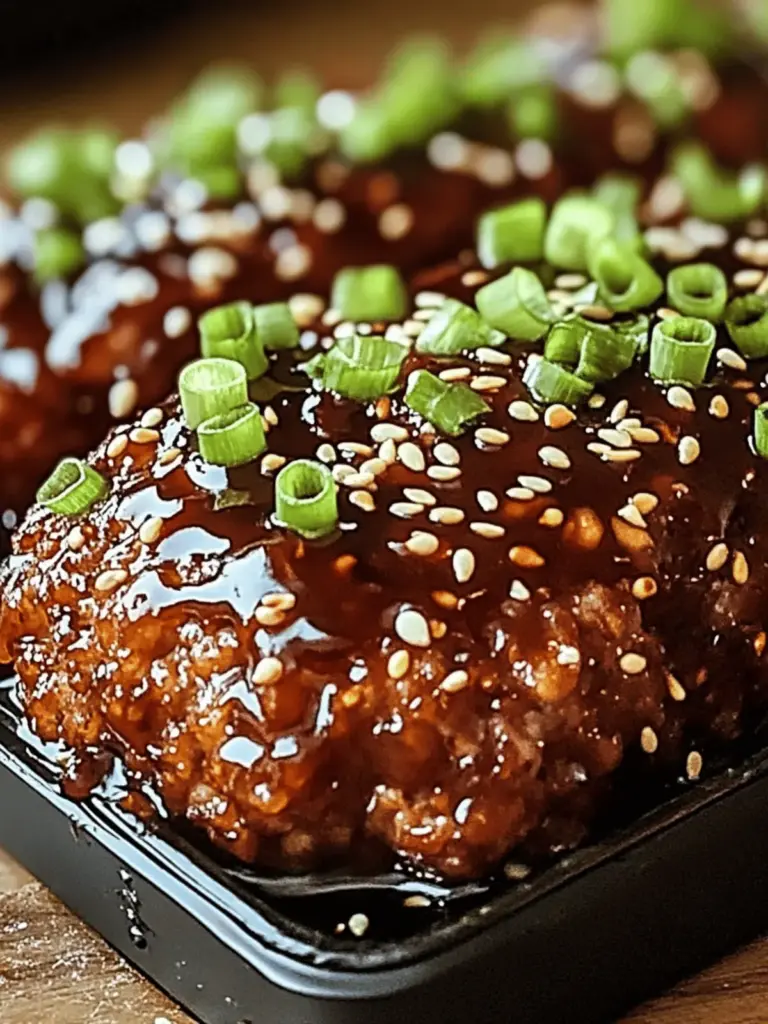 Sweet & Spicy Korean BBQ Meatloaf