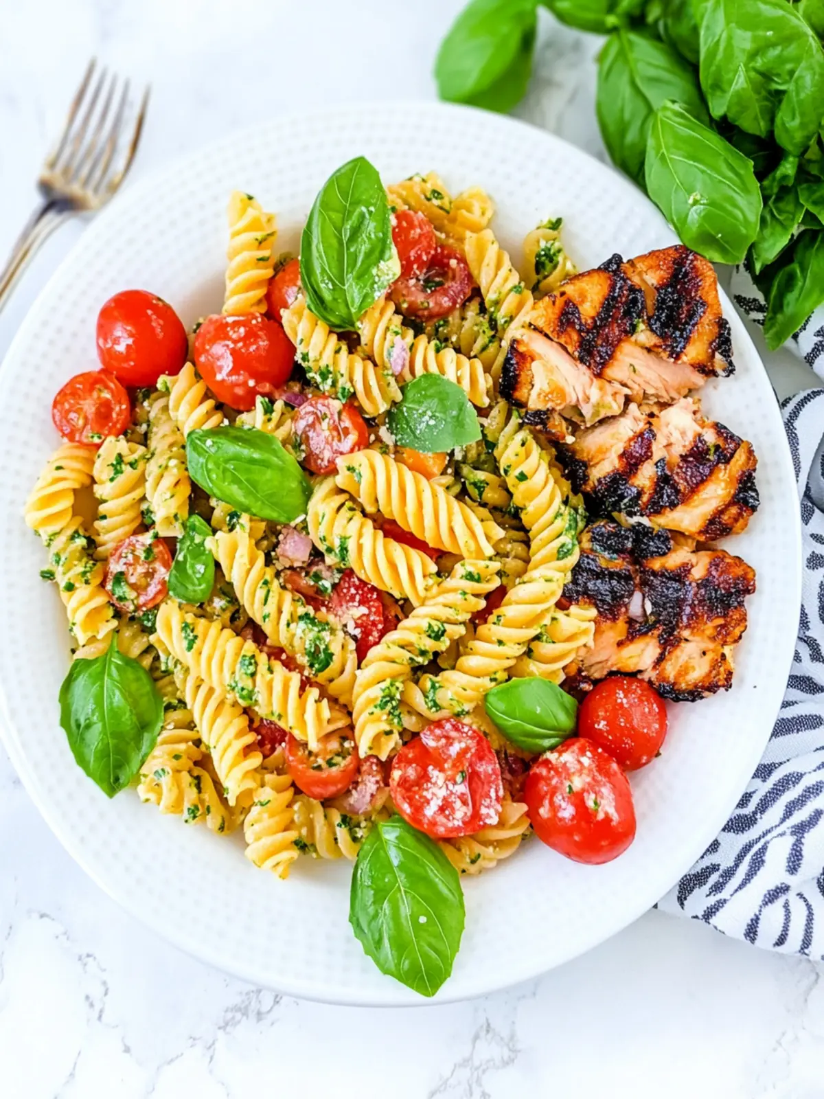 Tri Color Rotini Pasta Salad