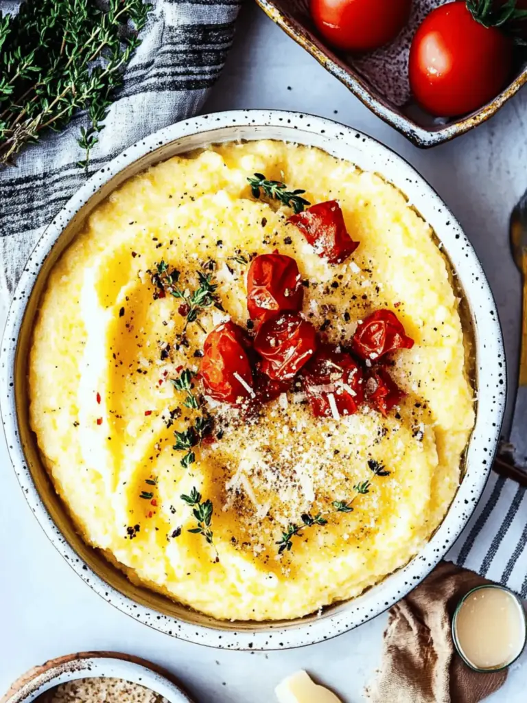 Slow Cooker Polenta with Parmesan