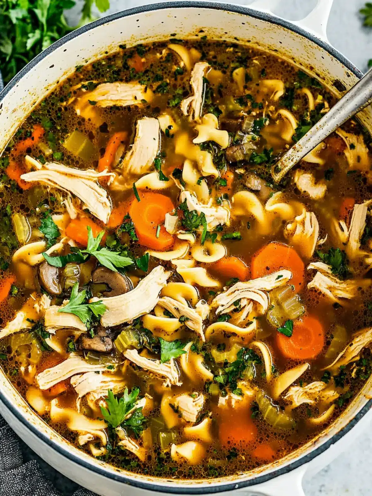 Flu Fighter Chicken Noodle Soup