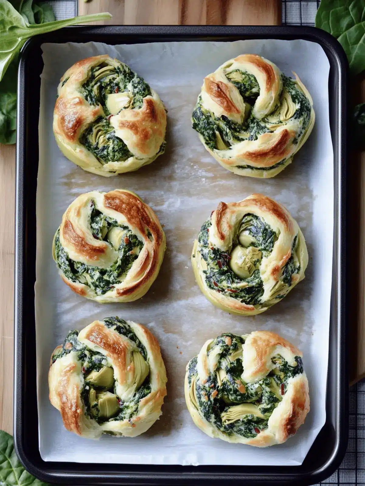 Irresistible Spinach Artichoke Swirls for Your Next Brunch 2 Spinach Artichoke Swirls