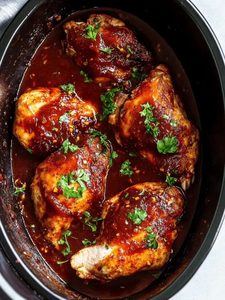 Prep Crockpot BBQ Chicken