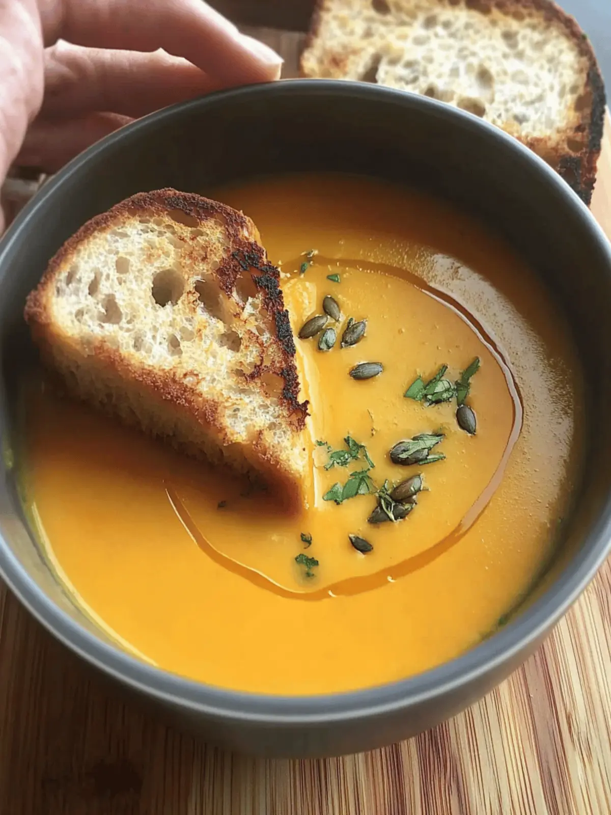 protein-packed butternut squash soup