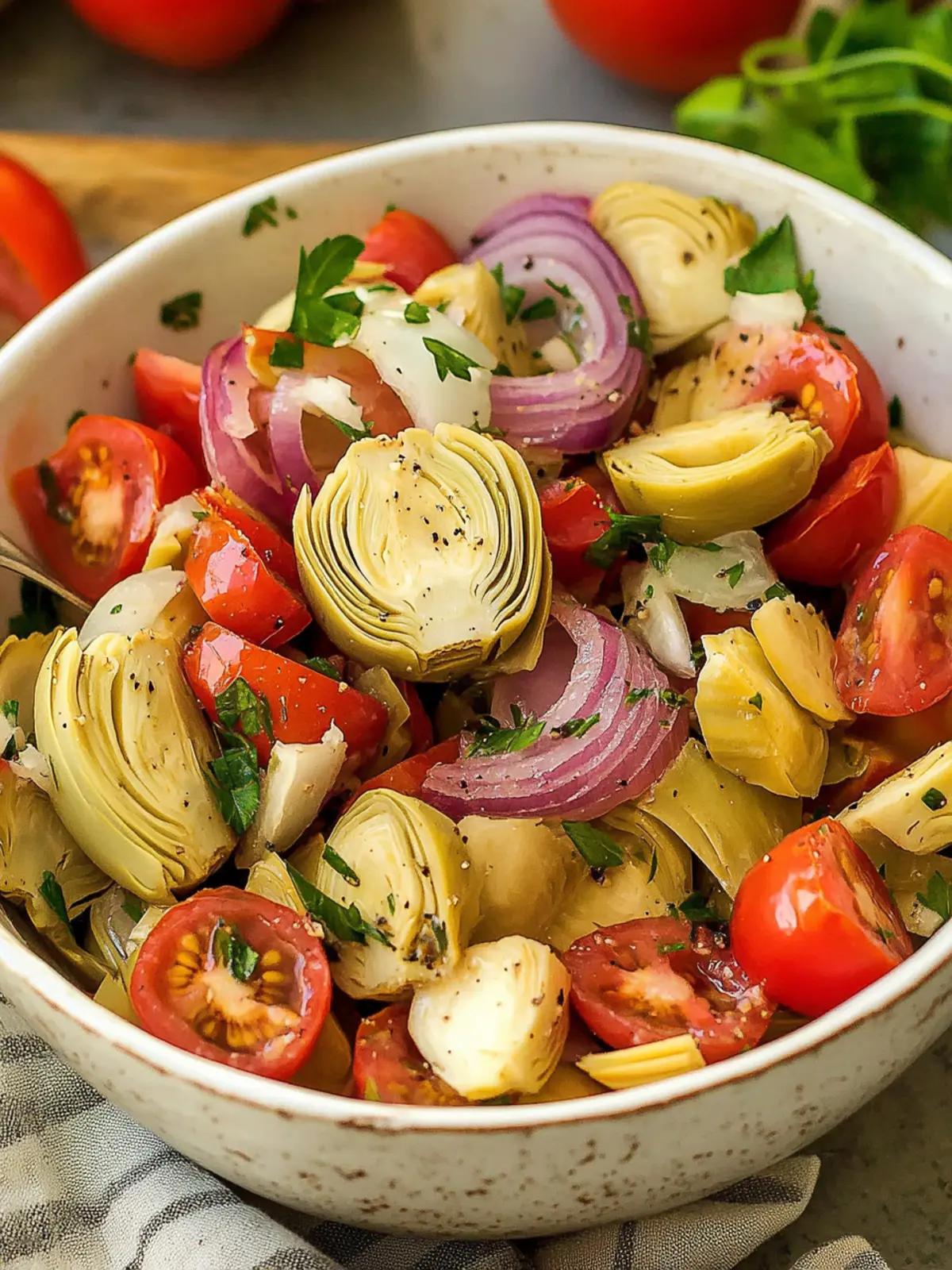 Tuscan Artichoke Tomato Salad: Your Perfect Summer Refreshment 4 Tuscan Artichoke Tomato Salad