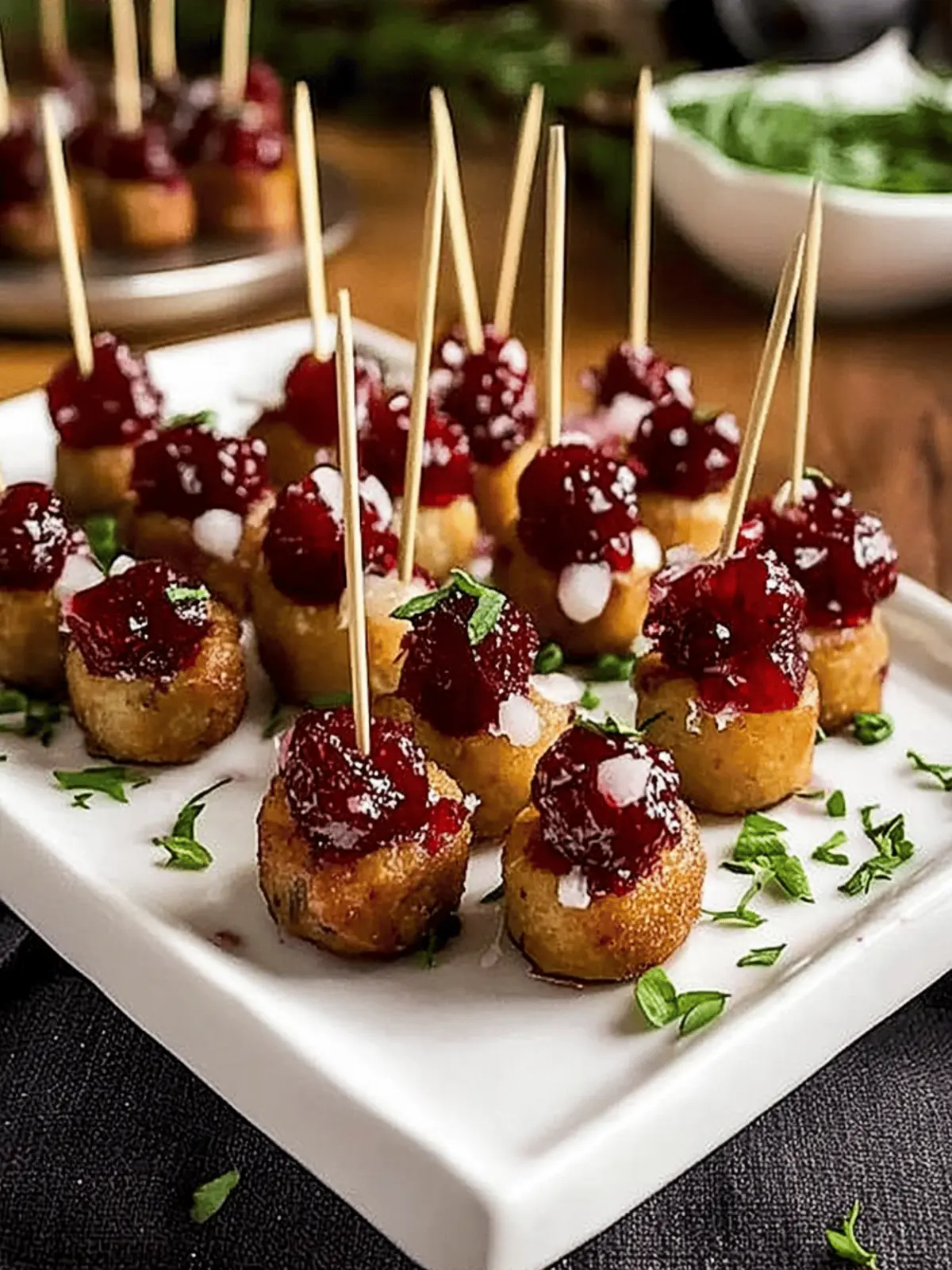 Smoked Sausage Cranberry Bites
