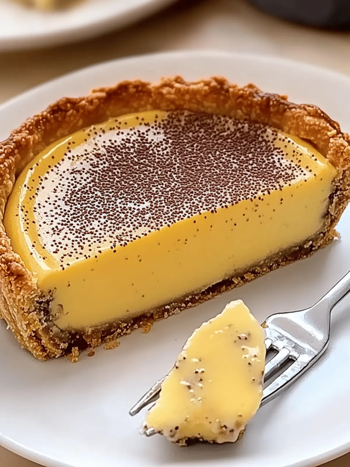 Vanilla Cardamom Custard Tart