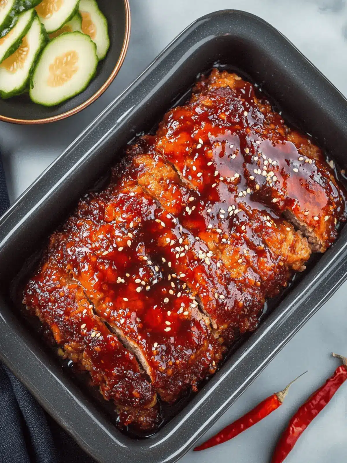 Korean Meatloaf with Gochujang Glaze: A Flavorful Upgrade 2 Korean Meatloaf with Gochujang Glaze