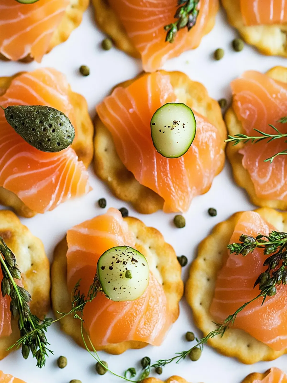 Smoked Salmon Crackers