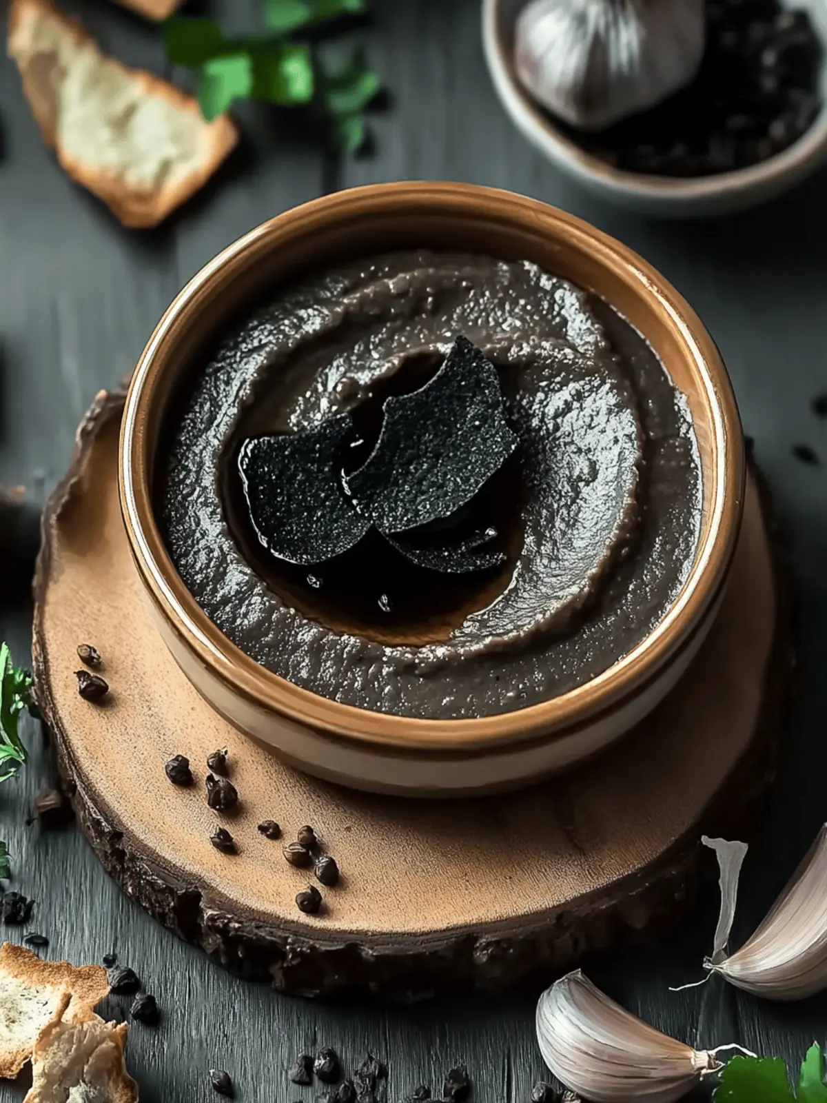 Mysterious Black Garlic Hummus: A Flavorful Twist Today 2 Mysterious Black Garlic Hummus