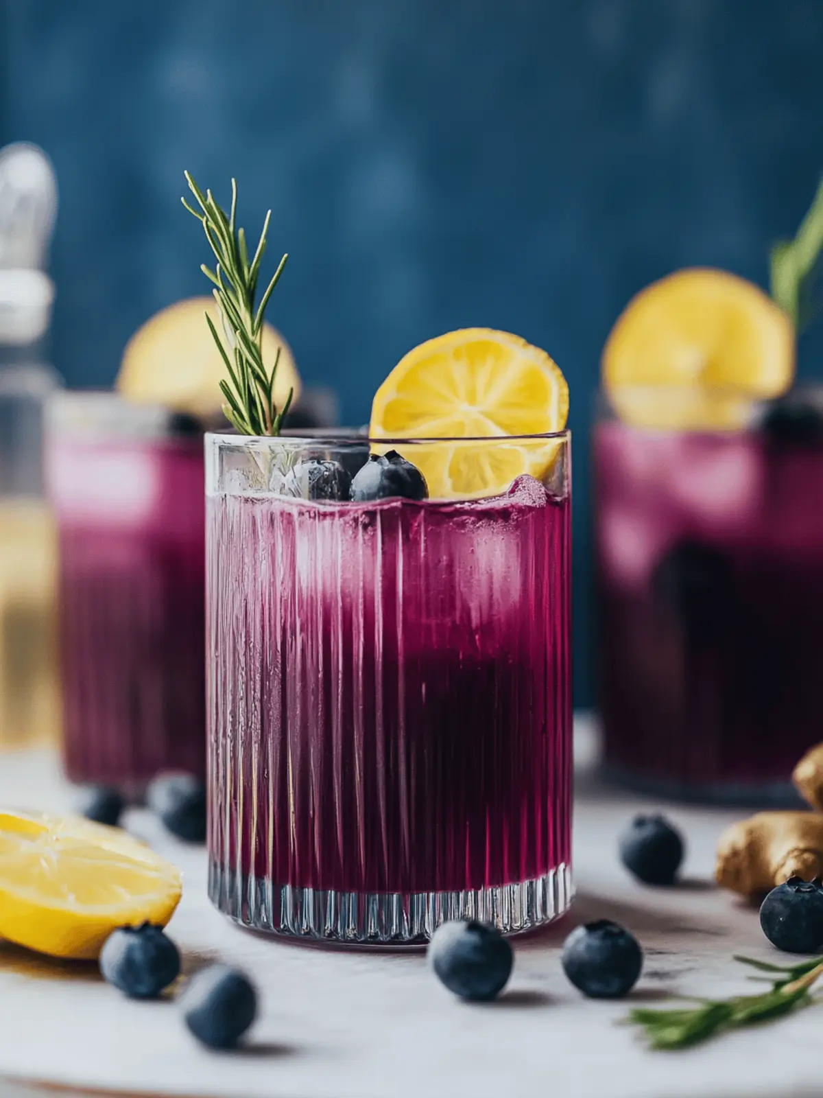 Sparkling Blueberry Ginger Mocktail: Sip into Refreshment 4 Sparkling Blueberry Ginger Mocktail