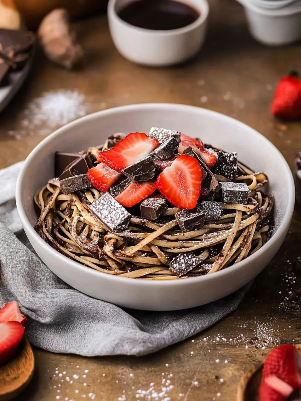 Chocolate Pancake Spaghetti