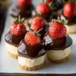 Chocolate Dipped Strawberry Cheesecake