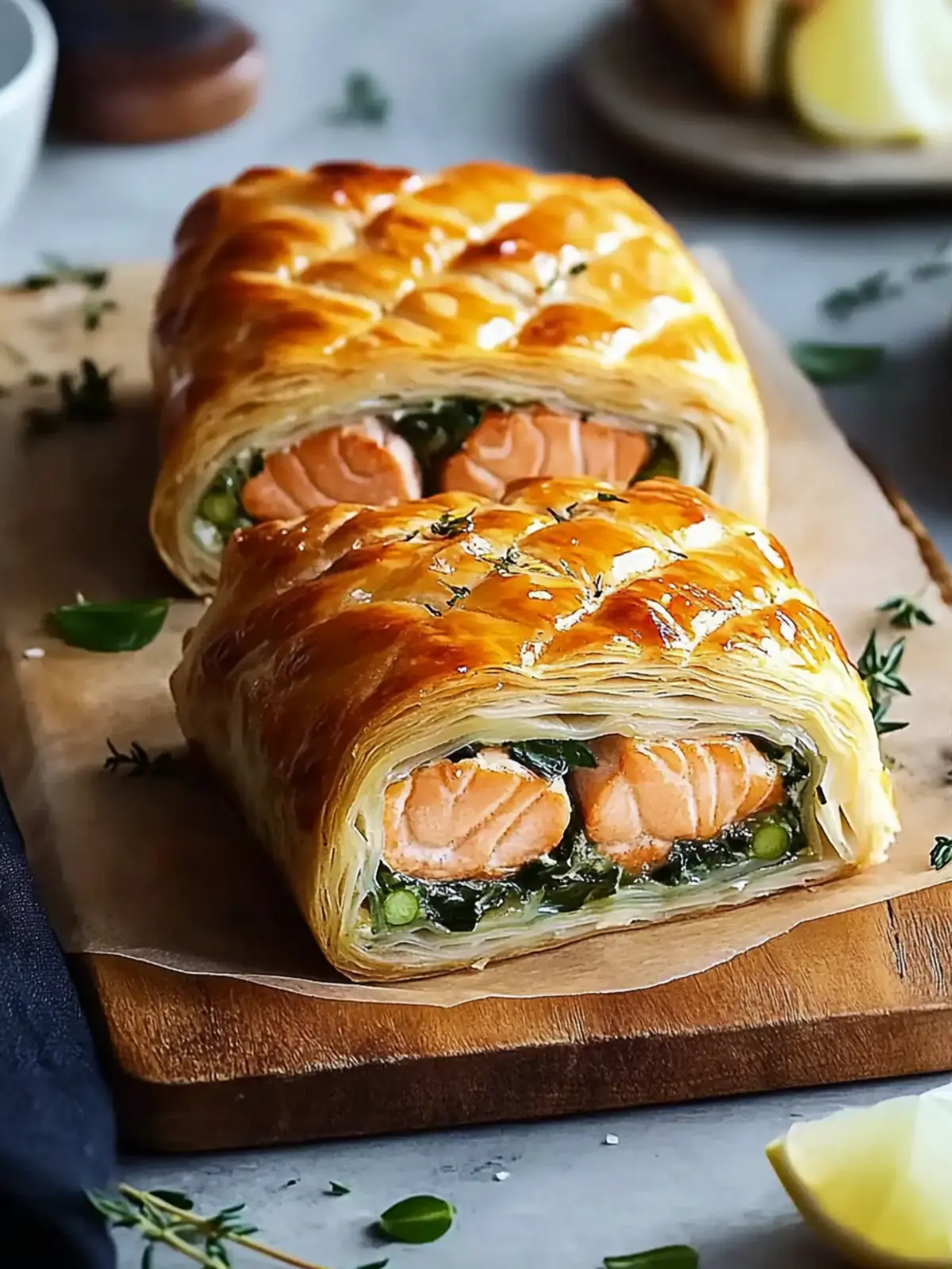 Savor Elegance: Easy Individual Salmon Wellingtons Recipe 5 Individual Salmon Wellingtons