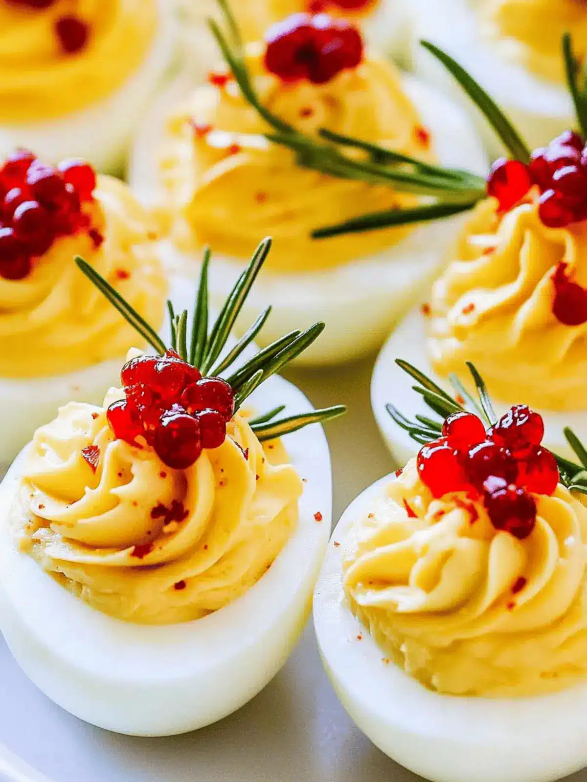 Festive Christmas Deviled Eggs with Pomegranate Twist 4 Christmas Deviled Eggs