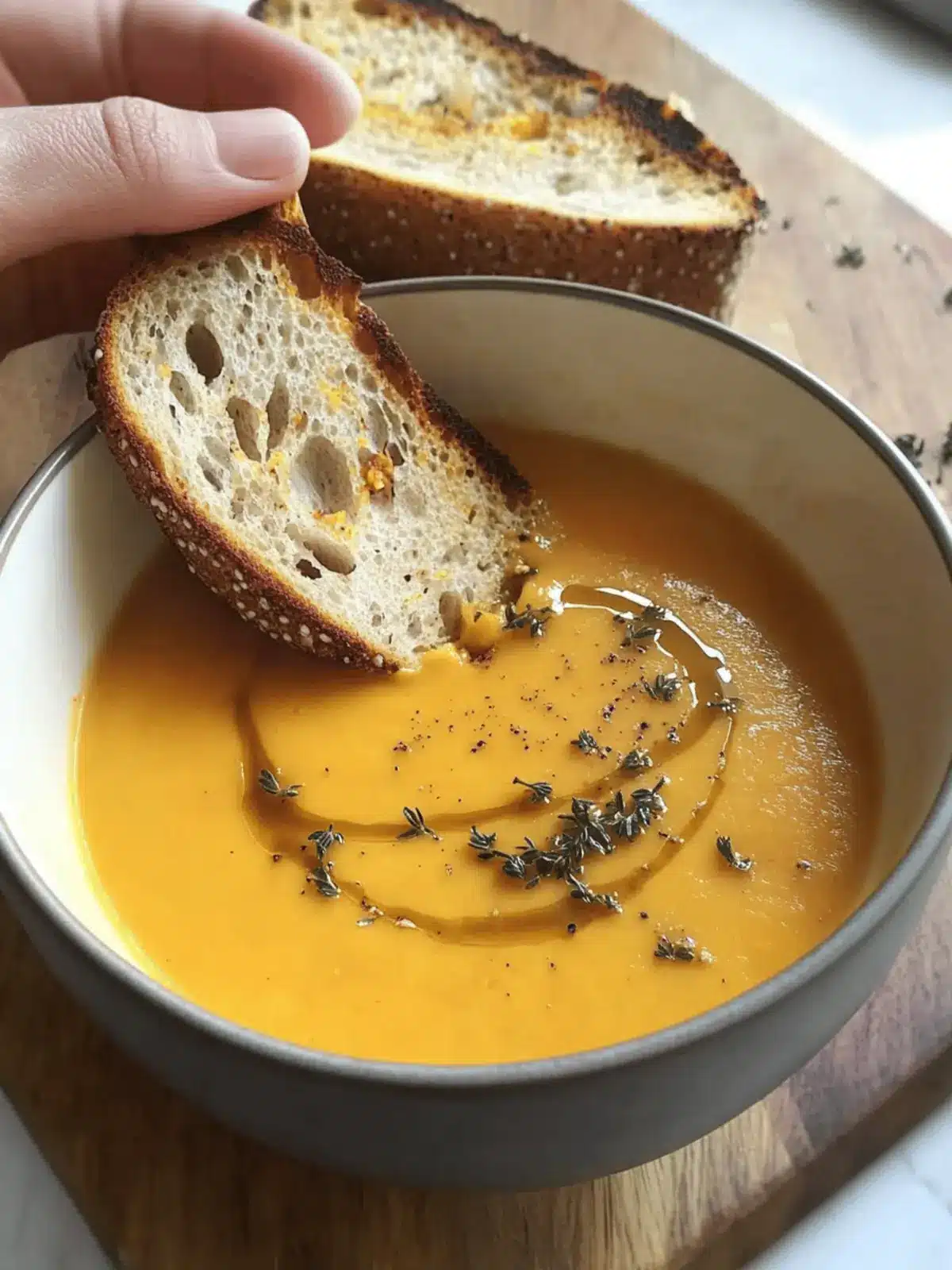 protein-packed butternut squash soup