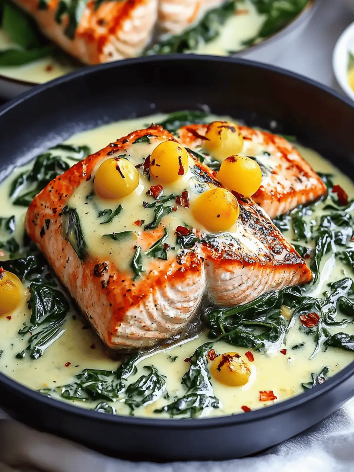 Spinach Stuffed Salmon