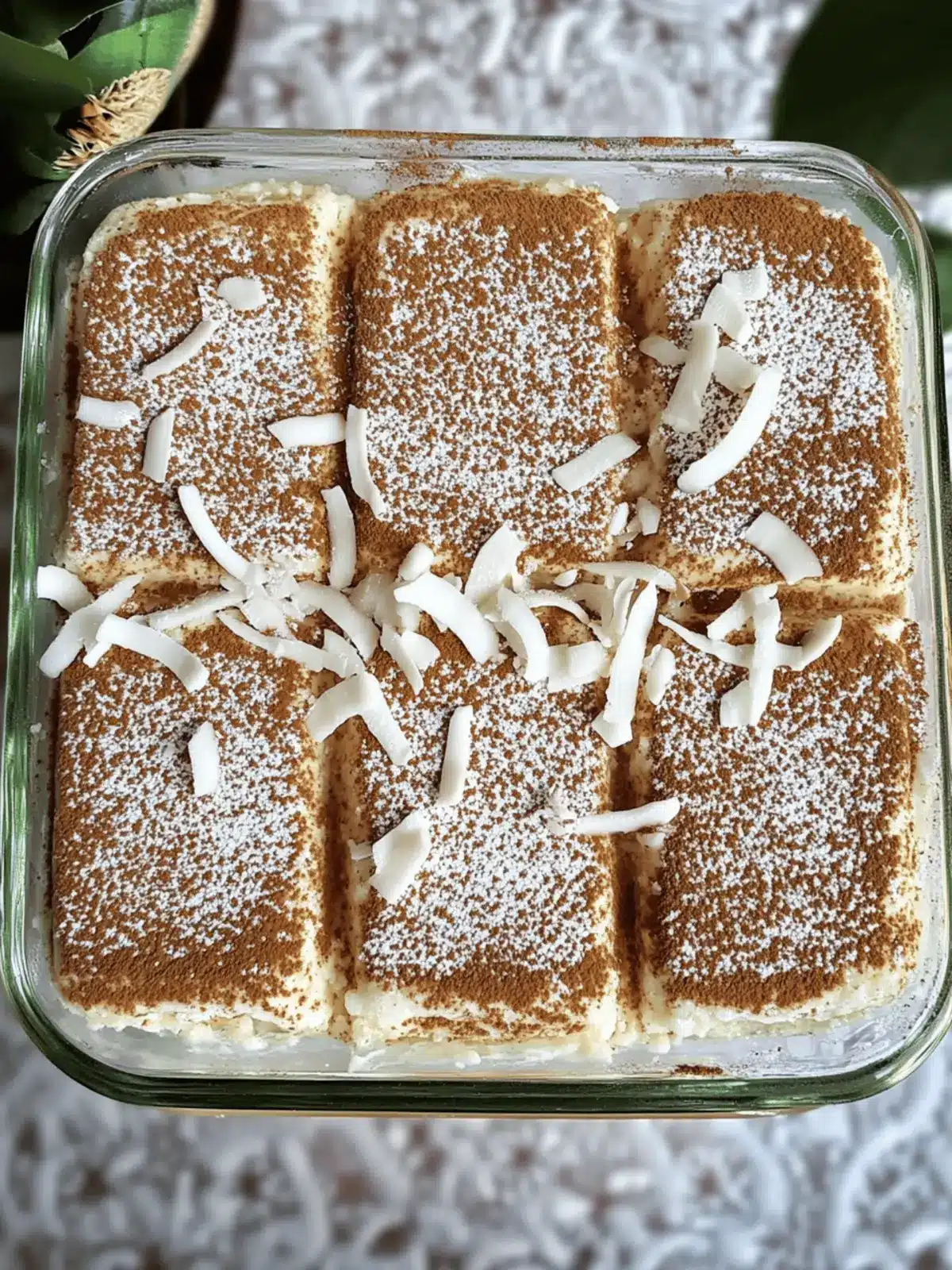 Coconut Rum (Coquito) Tiramisu