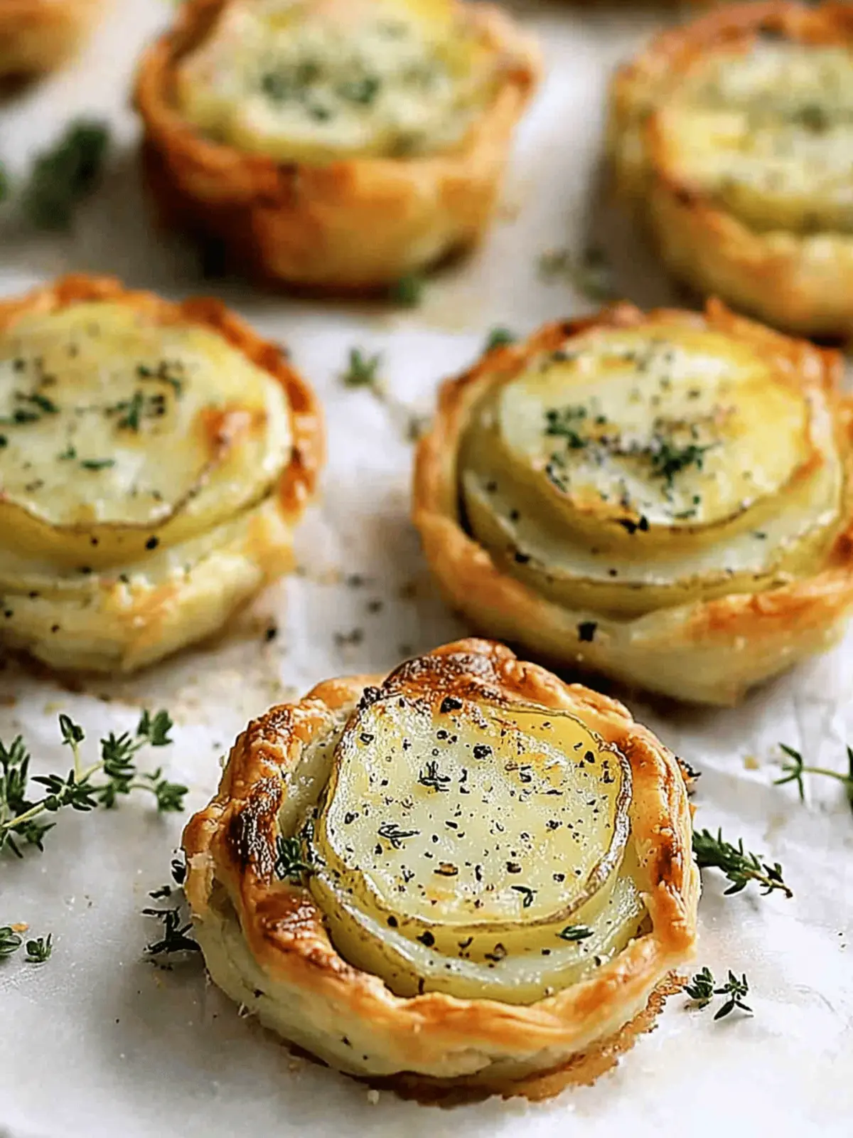 Garlic Herb Muffin Pan Potato Galette