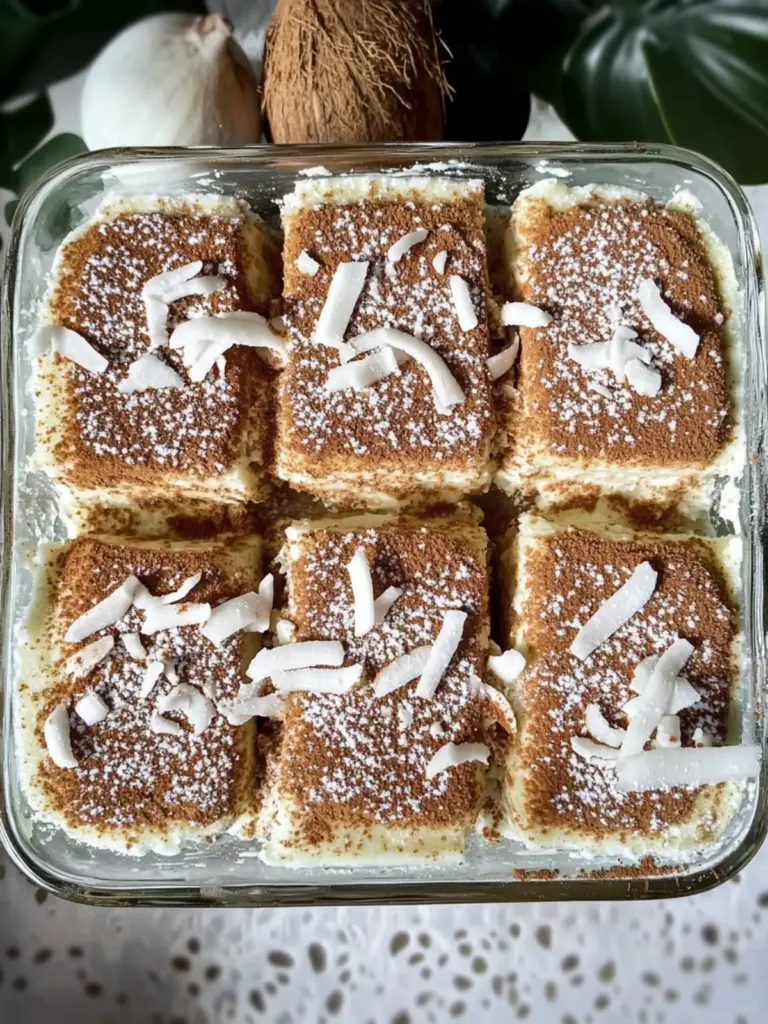 Coconut Rum (Coquito) Tiramisu