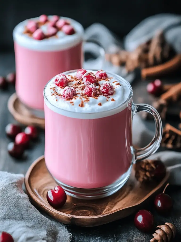 Homemade Cherry Vanilla Tea Latte