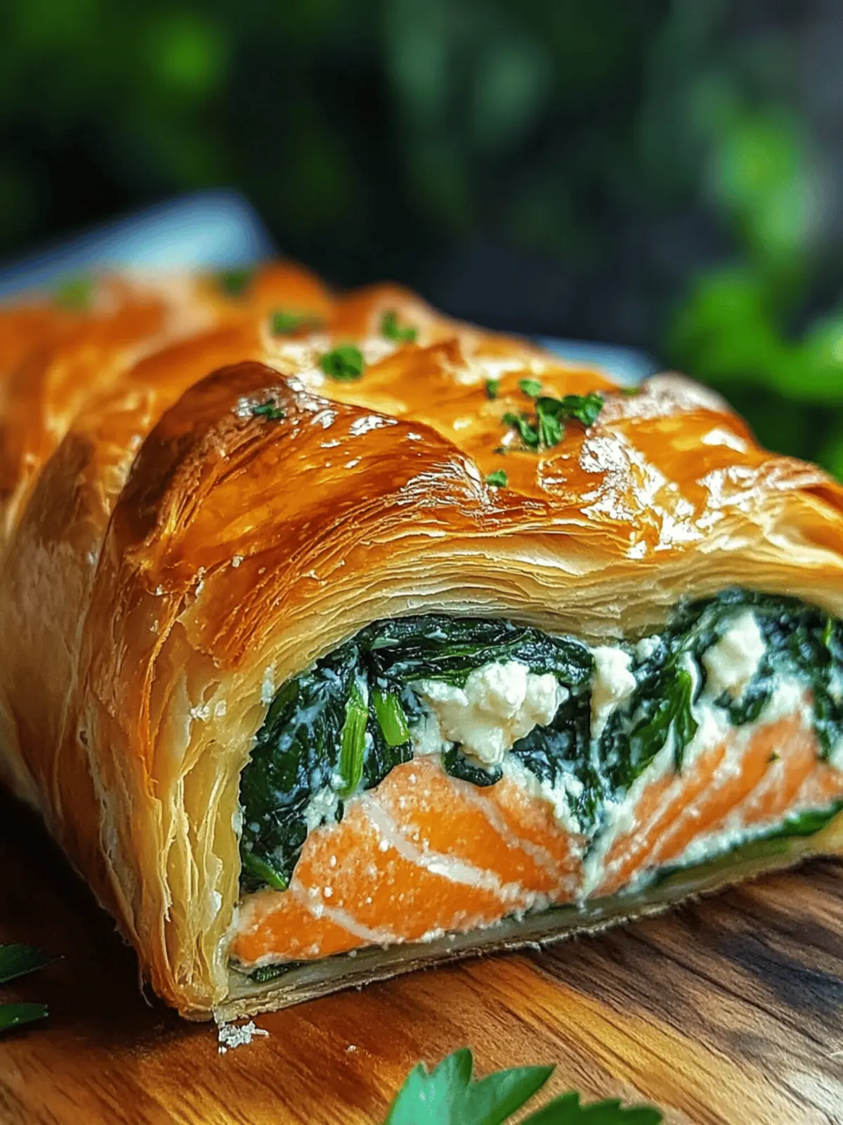 Spinach and Cheese Stuffed Salmon Wellington for Gourmet Nights 2 Spinach and Cheese Stuffed Salmon Wellington