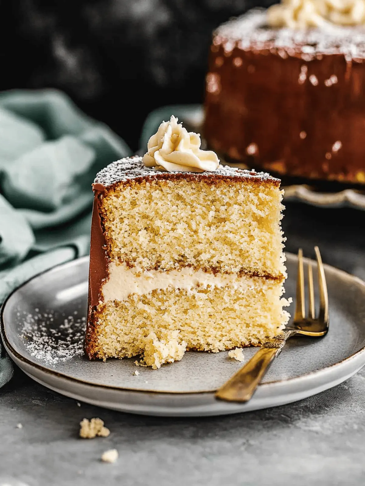 Irresistible Yellow Cake with Luscious Chocolate Frosting 5 Yellow Cake