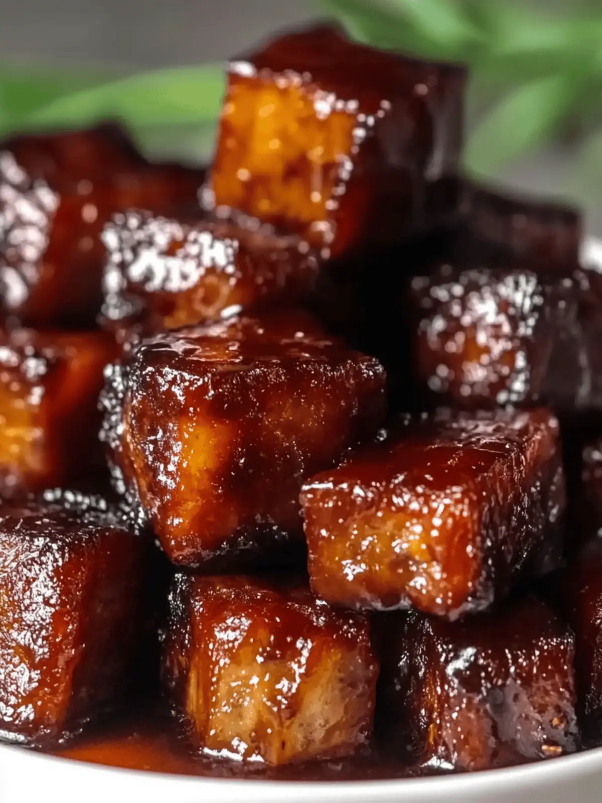 10 Easy Steps to Make Pork Belly Burnt Ends in the Oven 3 Pork belly burnt ends