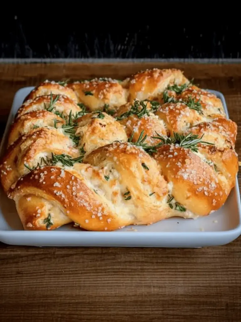 Mozzarella Stuffed Rosemary Parmesan Soft Pretzels