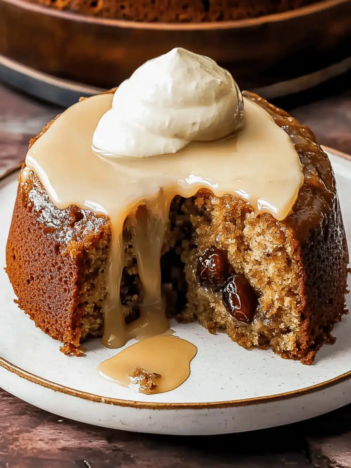 Deliciously Moist Date Cake with Decadent Toffee Sauce 2 Date Cake