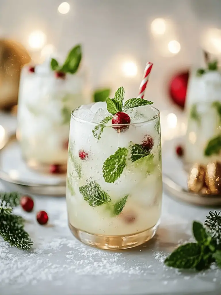 White Christmas Mojitos