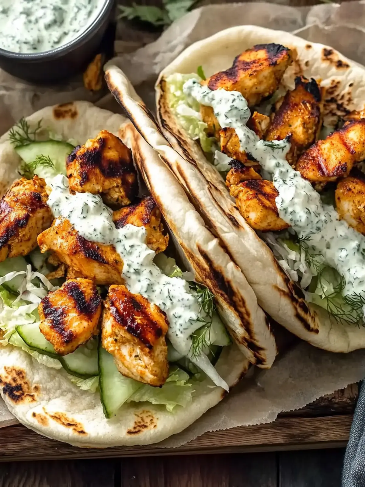 Sheet Pan Chicken Pitas